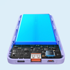 Powerbank 10000mAh Airpow Charge rápido 20w - roxo