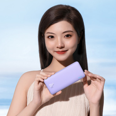 Powerbank 10000mah AirPow Charge rapide 20W - Violet