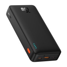 Powerbank 20000MAH AirPow 20W med USB-A-kabel - USB-C 50cm - Svart