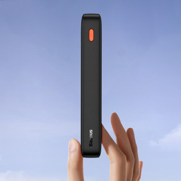 Powerbank 20000mah Airpow 20w USB-A kábel - USB-C 50cm - fekete