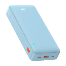 Powerbank 20000MAH Airpow 20w USB-A kábel - USB-C 50cm - kék