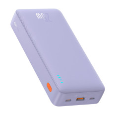 Powerbank 20000mAh Airwa kiire laadige 20W USB-C 50cm USB-kaabliga - lilla