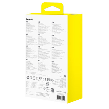 Powerbank 20000MAH Airpow γρήγορη χρέωση 20W με καλώδιο USB USB USB-C 50cm - μοβ