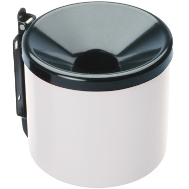 Αυτο-πυροσβεστικό τασάκι μέσα και έξω από λευκό wed. 9cm