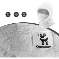 Ski Balaclava Qunature Arctic Velvet Størrelse M - Hvid