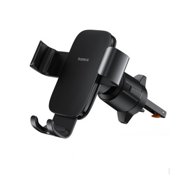 Soporte para automóvil para el teléfono gravitacional a cuadros de metal 3 - Negro