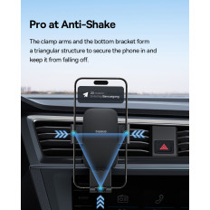 Car holder for gravitational phone checkered metal AGE 3 - black