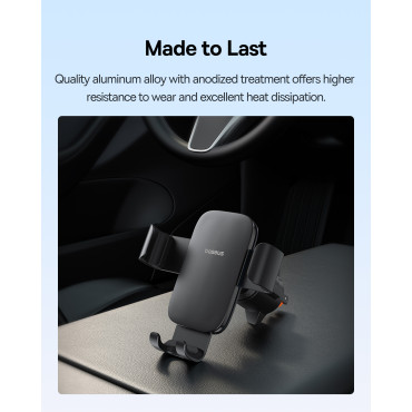 Car holder for gravitational phone checkered metal AGE 3 - black