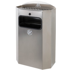 Cesta com moldura na parede do saco de lixo que fricciona com aço inoxidável de cinzeiro 328x164x541mm