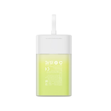 Powerbank Papel 5200mAh 20w com relâmpagos 60W / 20V / 3A / 30cm - cabo branco e verde