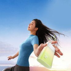 PowerBank-Popsicle 5200mAh 20W mit Blitz 60W / 20V / 3A / 30cm - weißes und grünes Kabel