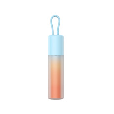 PowerBank popsicle 5200mAh 20W ar zibens 60W / 20v / 3a / 30cm - zils-oranžs kabelis