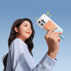 POWERBANK POPSICLE 5200MAH 20W avec éclairage 60W / 20V / 3A / 30cm - Câble bleu-orange