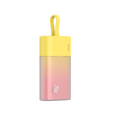 Powerbank PopSicle 5200MAh 20W with Lightning 60W / 20V / 3A / 30cm - yellow-pink