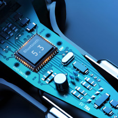 R2PRO + avtomatski oddajnik s PD 25W Bluetooth 5.3 RGB - črna in srebrna