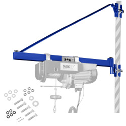 Swing arm boom for winch up...