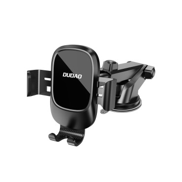 Gravity Handhendel op smartphone F5N + met zuignap voor cockpitglas - zwart
