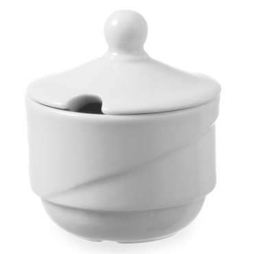 A bowl with a mustard...