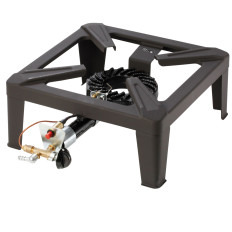 Gasoven industriële mega zeus 7kw 40x40cm met vlammen en piëzo niez