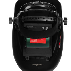 Maschera di saldatura automatica con la funzione di macinazione di un campo X-BASIC colorato