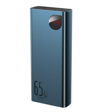 Adaman PowerBank 2x USB 1x USB-C 1X Microousb 200mmAh 65W Quick Charge Blue