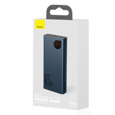 Adaman Powerbank 2x USB 1x USB-C 1x Microousb 20000mAh 65W rychlý náboj modrý