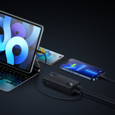 Adaman2 Powerbank mit 100mAh 2xUSB USB-C OVERSED Edition Display