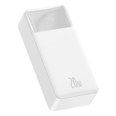 Telpas PowerBank ar ātru iekraušanu 30000mah USB-CABLE MIKROUS 0.25m Balta