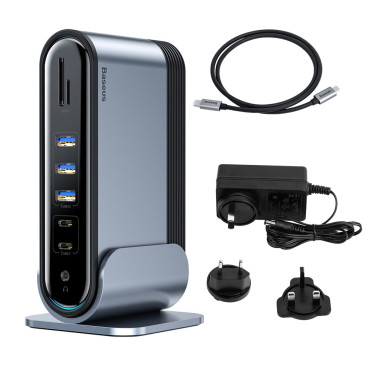 Monitoiminen HUB-replikaattori Port Distributor Card Reader EU CN UK Grey