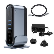 Monitoiminen HUB-replikaattori Port Distributor Card Reader EU CN UK Grey