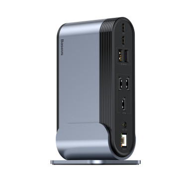 Multifunksjonell Hub Replicator Port Distributør Kortleser EU CN UK Grå