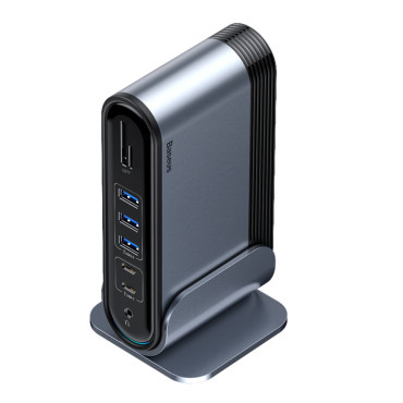 Multifunksjonell Hub Replicator Port Distributør Kortleser EU CN UK Grå
