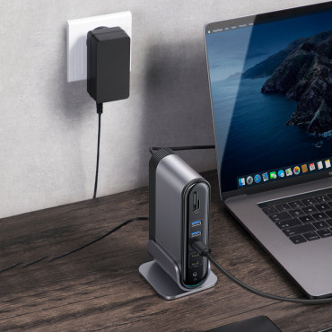 Monitoiminen HUB-replikaattori Port Distributor Card Reader EU CN UK Grey