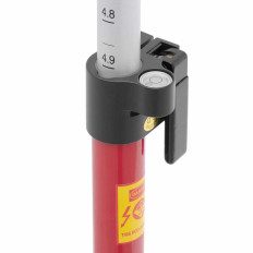 Geodetische paal onder het prisma van de spiegel gevouwen woensdag Lengte 32 mm 2.5m
