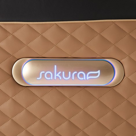 Poltrona Massaggiante Sakura Standard 801 Marrone — primo piano dell'etichetta