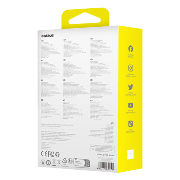 PowerBank Qpow Pro + 20000mAh com cabo USB-C e exibição - Preto