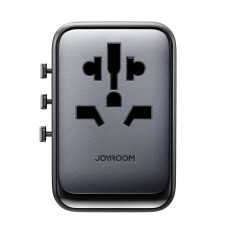 Adaptador de viagem do carregador Universal 65W EU / US / JP / AU / UK / CN - Preto