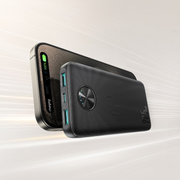 Powerbank 10000mAh USB-C USB-A 22,5W SCP QC PD - Preto