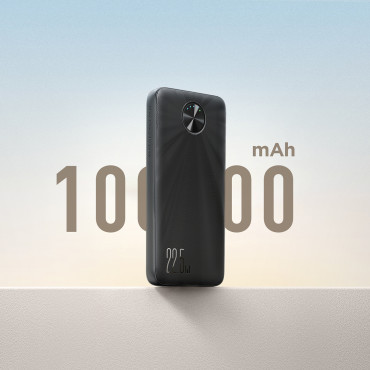 Powerbank 10000mAh USB-C USB-A 22,5W SCP QC PD - Preto