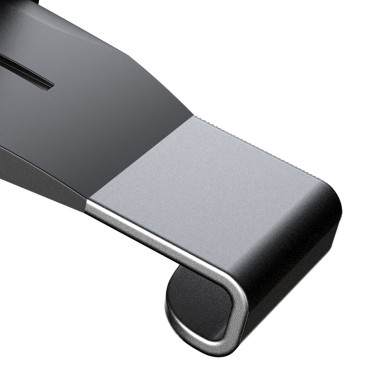 Magnetic car holder for a checkered phone - black