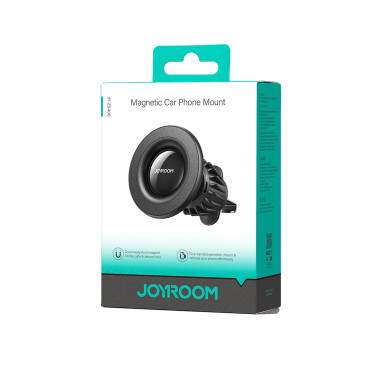 Magnetische autohouder voor een geruite telefoon - zwart