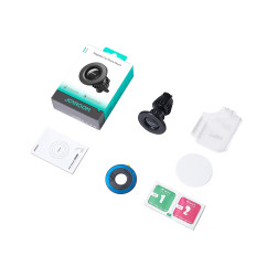 Magnetický držiak vozidla pre kockovaný telefón - čierny