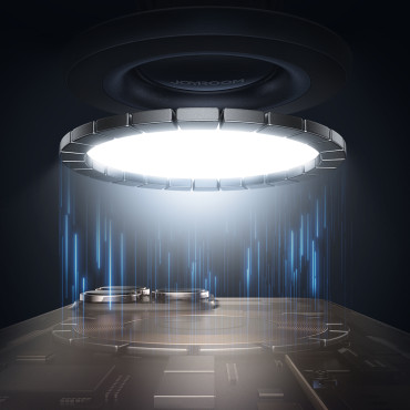 Μαγνητική κάτοχος αυτοκινήτου στο τηλέφωνο στο γυάλινο πιλοτήριο - Μαύρο