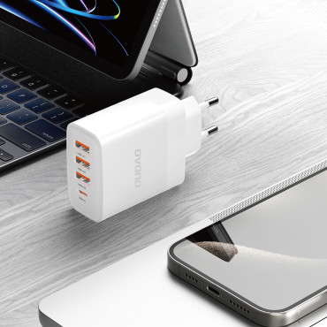 3x USB-A 1x USB-C PD 20W - bela USB-Omrežni polnilnik