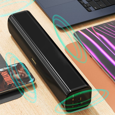 Y2 + Bluetooth 5.0 Speaker 2400Mah SD USB FM - Nero