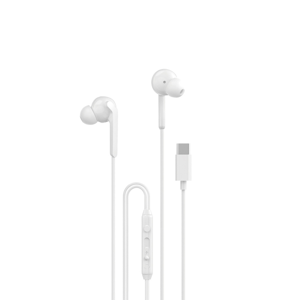 X3c + vadu USB-C austiņas 1.2m - balts