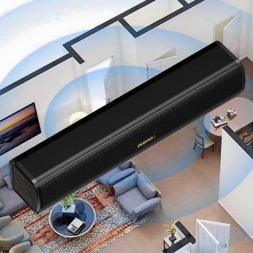 Y2 + Bluetooth 5.0 zvočnik 2400Mah SD USB FM - črna