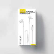 X3C + Wired USB-C slušalke 1.2m - bela