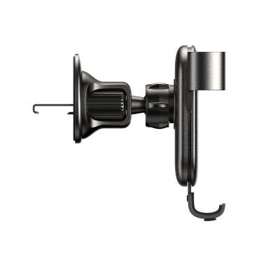 Gravitational car handle on a checkered phone - black