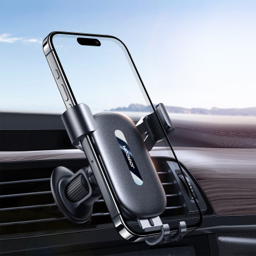 Βαρυτική λαβή αυτοκινήτου σε ένα καρό τηλέφωνο - μαύρο